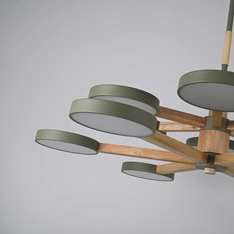 Потолочная люстра Wi-Fi на штанге Turna Dbl L12 Hacks By ImperiumLoft Turna-Dbl01 (LED, 220V, голосовое управление, умный дом - Алиса)