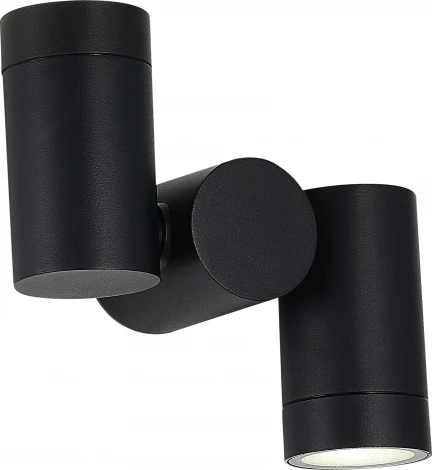 Настенный светильник ST Luce Ecollo SL9011.402.02 черный/белый GU10 2*50W (220V, круглые, IP65)