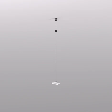 Механический подвес для трека Denkirs Smart Base TR2127-WH 5м, белый, алюминий (на тросе)