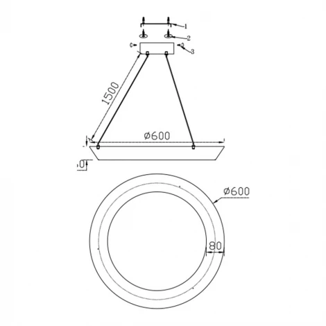Подвесной светильник светодиодный Fluorite Ophelie FL1206-6P
