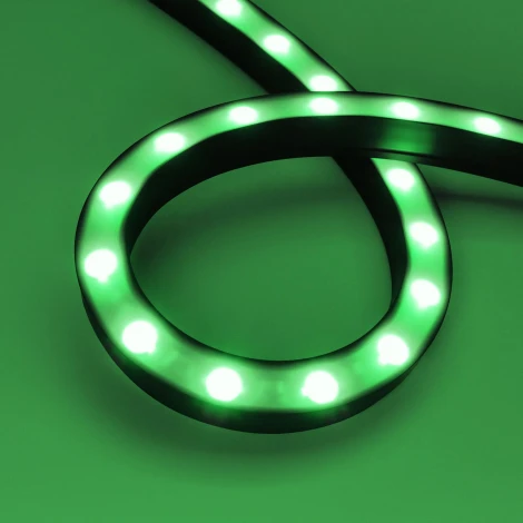 Грейзер DMX THOR-3D-F24-25x27mm 24V RGBW-Warm 3000 (24 W/m, IP65, 1m, wire x2) (Arlight, Силикон) 045264