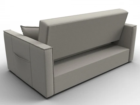 Диван прямой Лига-104 (140) (ЛДСП,Брус,Фанера,Рогожка/Бежевый) Лига Диванов 134858