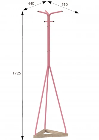 Вешалка напольная Галилео 213 розовый/шимо от фабрики Mebelik