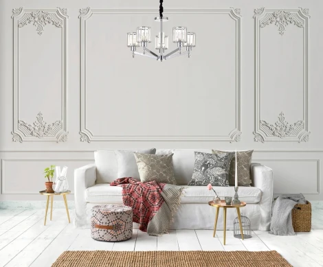 Подвесная люстра Escada 691/5S (Chrome) (220V, на цепи)