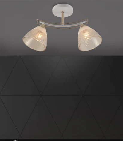 Потолочная люстра на штанге Seven Fires Goriya SF3383/2C-WT-FGD-AM