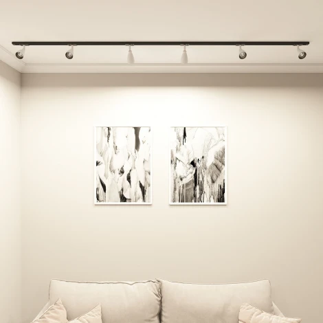 Трековый светильник однофазный Denkirs Bell DK6050-BW+BK (220V)