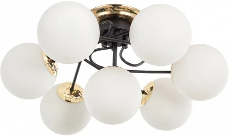 Потолочная люстра Arte Milano Neapolis-76408 276408/6+1 BK/GD (220V, шар)