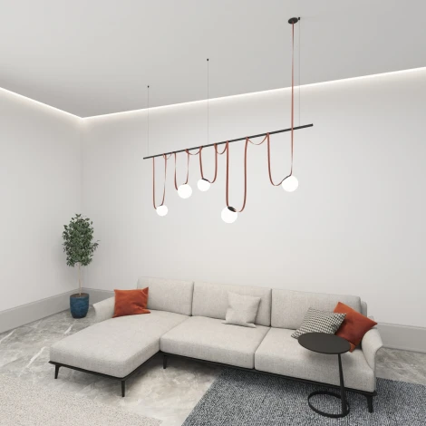 Комплект ременной трековой системы Belty на штанге Rod Denkirs Belty Set DK55SET06-02-DG (LED, 48V)