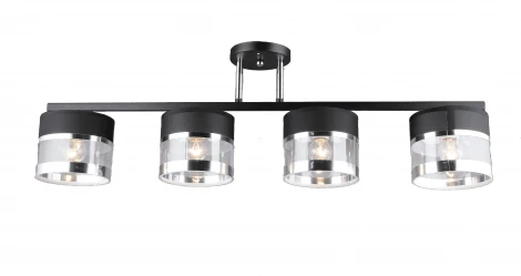 Потолочная люстра Мелодия Света SL1N SL7996-4 BK+CR 000060451
