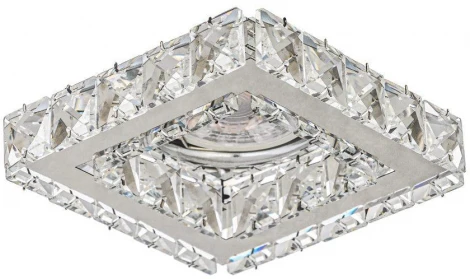 Встраиваемый светильник хрустальный Dio D'Arte Tayo Nickel GU10.5.14.9x9.100 N