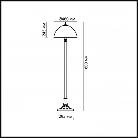 Торшер Odeon Light Flora 2268/2F