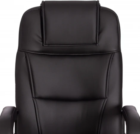 Кресло BERGAMO хром (22) кож/зам, черный, 36-6 Tetchair 19370