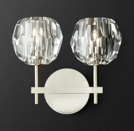 Бра Rh Boule De Cristal Double Sconce Chrome ImperiumLoft 44,867 (156049-22) (220V, шарики)