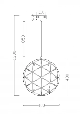 Подвесной светильник Freya Amber FR5099PL-L21CH (LED, 220V, на проводе, шар)