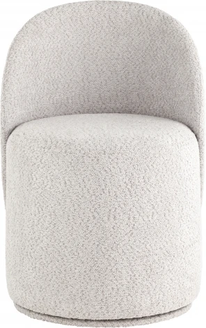 Пуф Loreen вращающийся букле светло-серый Stool Group (арт.УТ000039106)