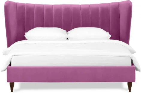 Кровать Queen II Agata L ОГОГО (арт.574729), (Ткань/Розовый)