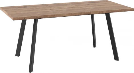 Стол МАМАДОМА Борг-140 Дуб Веллингтон/черный