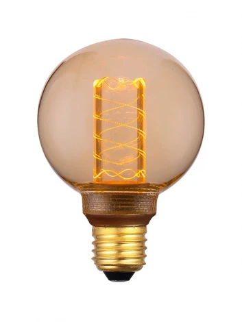 Лампочка светодиодная прозрачный/бежевый шар E27 4W Hiper Vein HL-2222