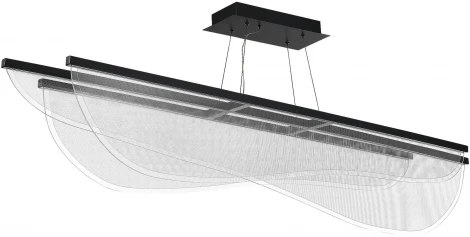 Подвесной светильник ST Luce Fesale SL6509.423.01 Черный/Прозрачный LED 1*60W 4000K (220V, на тросе)