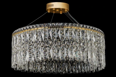 Подвесная люстра Arti Lampadari Ovindoli Ovindoli L 1.5.80.100 G (LED, 220V, на тросе, круглые)