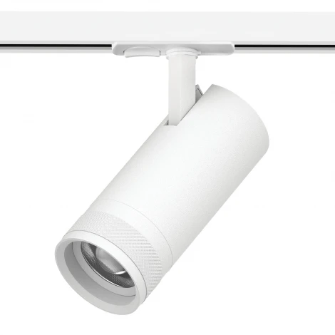 Трековый светильник однофазный/трехфазный светодиодный 20W 220V 1400LM 20-55G с тонким адаптером Lightstar Canno Pro C4206SS