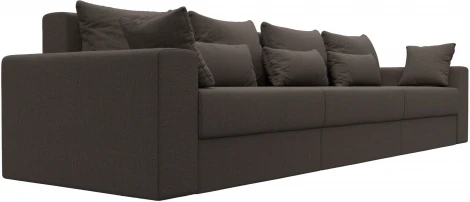 Диван прямой Майами Long (Коричневый/Рогожка) Лига Диванов арт.122677