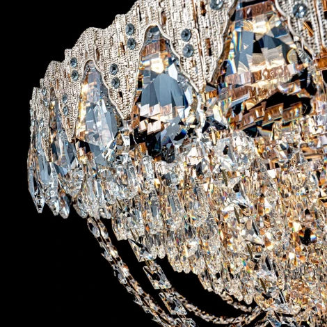 Подвесная люстра хрустальная Modelux MODELUX ML.8881.18P GD