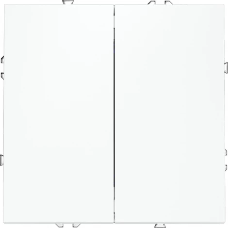 Выключатель с самовозвратом двухклавишный (белый матовый) Voltum S70 VLS020602