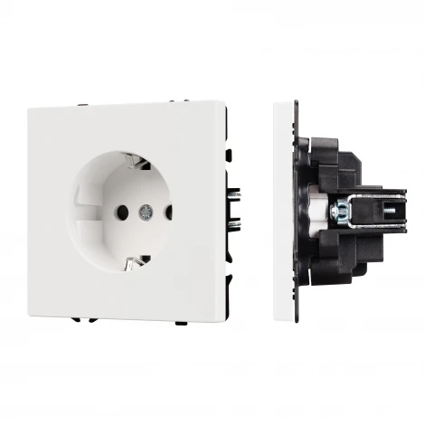 Механизм электрической розетки SCT-NOBE-MEU1-SFPL-WH (230V, 16A) (Arlight) 054276