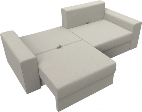 Диван прямой Майами (Бежевый/Рогожка) Лига Диванов арт.121152