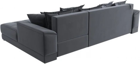 Диван угловой НордСтар правый угол (Серый/Велюр) Лига Диванов арт.121110