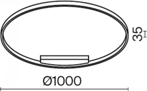 Подвесной светильник Maytoni Rim MOD058PL-L54WK (LED, 220V, на тросе, кольцо)