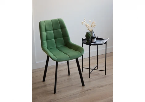 Стул на металлокаркасе Челси П фисташковый (zd 651) / черный 632501