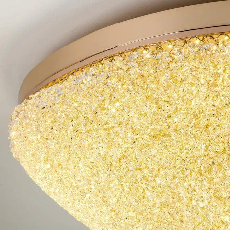 Потолочная люстра светодиодная хрустальная с пультом с регулировкой цветовой температуры Modelux MODELUX ML.2320.700 GD