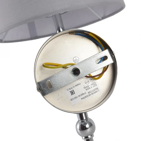 Бра Lumion Ilaria 8437/1W хром/серый металл/текстиль E27 40W 220V
