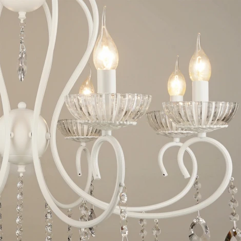 Подвесная люстра Reluce 04461-0.4-08 (220V, подвески, на цепи, подсвечник, свеча)