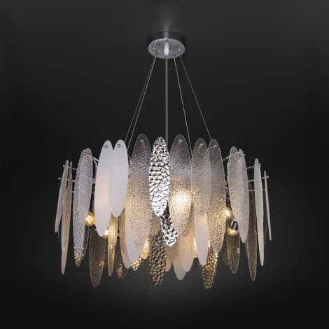 Подвесная люстра Wi-Fi Bogate's Canaria 324/8 (220V, управление смартфоном, голосовое управление, умный дом - Minimir Home, Алиса, Маруся, Салют, на тросе, круглые)