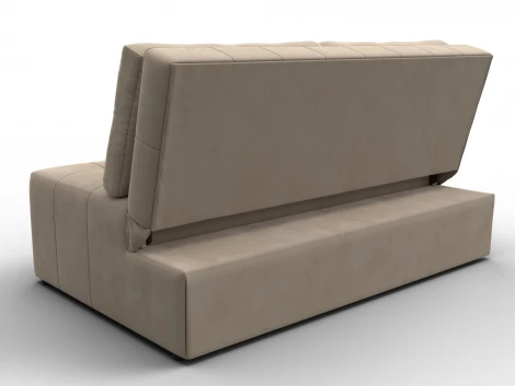 Диван прямой Лига-107 (140) (ЛДСП,Брус,Фанера,Велюр/Бежевый) Лига Диванов 134906