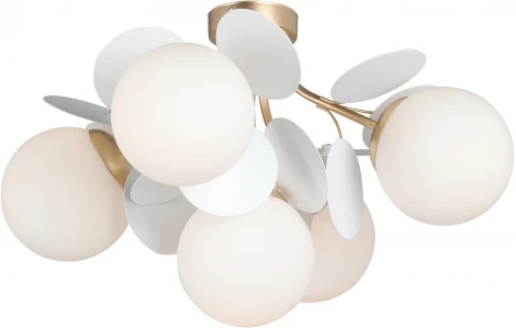 Потолочная люстра на штанге Vitaluce V3038-8/5PL (220V, шарики)
