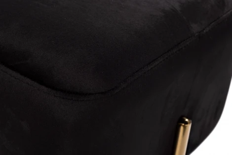 76AR-732BAN-CHERN Банкетка велюр черный/золото 42*42*44см Garda Decor