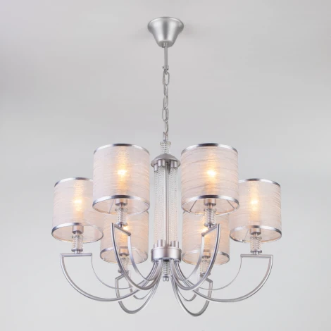 Подвесная люстра Eurosvet Licata 60099/6 серебро