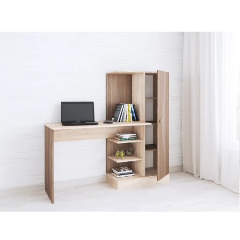 Стол компьютерный ТЭКС Квартет-6, ясень шимо