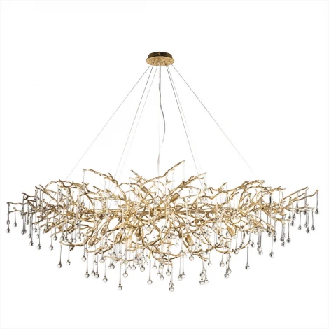 Подвесная люстра светодиодная Bijout 10067/1800 GD (220V, на тросе, ветки)