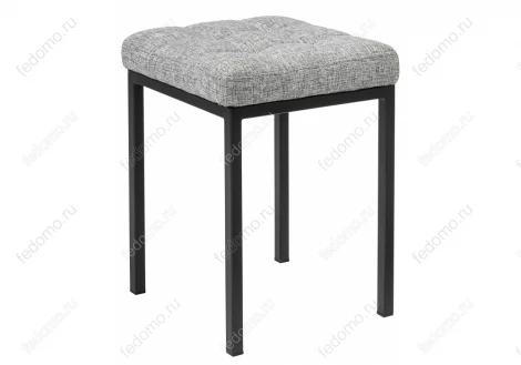 Табурет Woodville Байя рогожка графит / черный матовый 424171