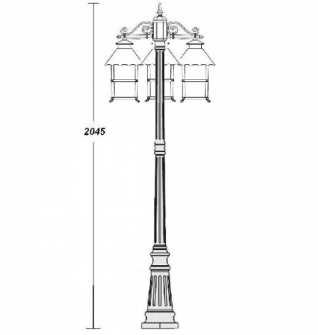 Наземный фонарь Oasis Light 81409 В Gb (220V, IP44)