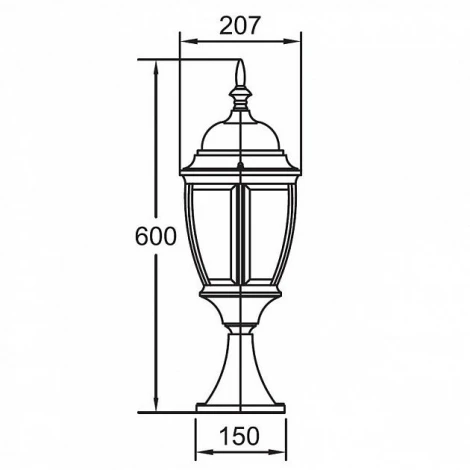 Наземный фонарь Oasis Light 91204L Gb
