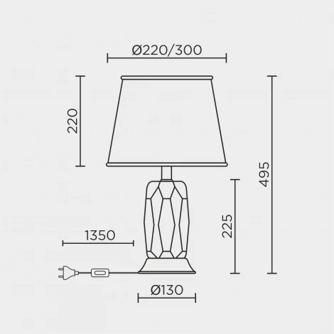 Интерьерная настольная лампа Modelux ML.6114.01TL WH