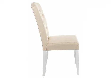 Обеденный стул Woodville Menson white / fabric сream 11024