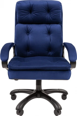 Компьютерное кресло CHAIRMAN 442 ткань (Пластик,Велюр/Синий)