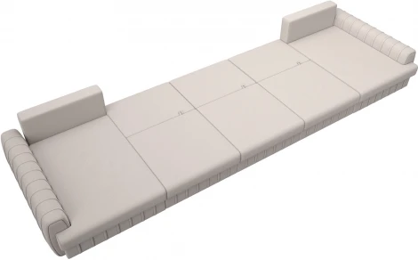 Диван П-образный Лига-057 НПБ МегаЛонг Лига Диванов (Замша) арт.129373